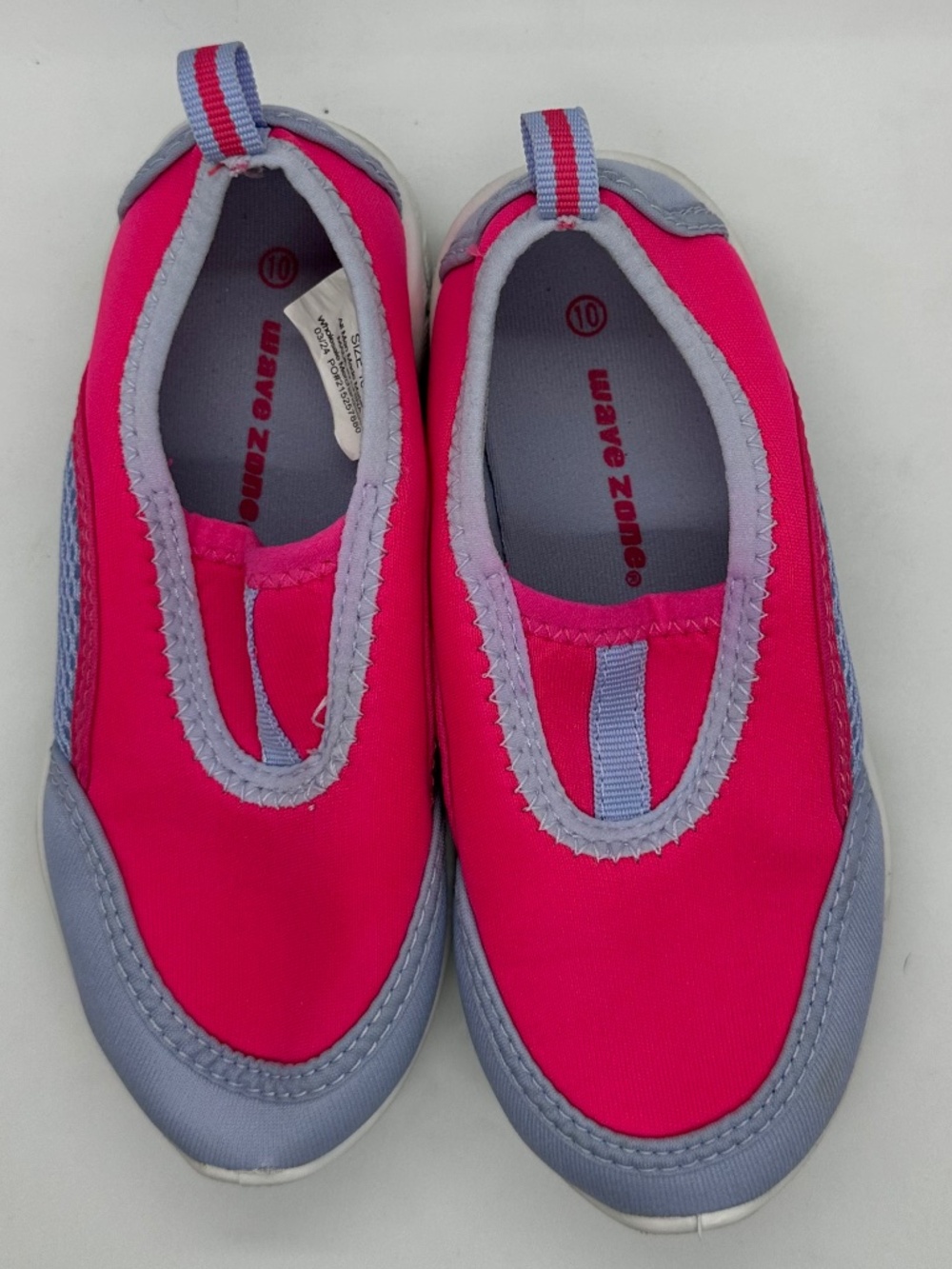 Wave Zone Water Shoes Toddler Size 10 Pink & Lavender Slip-On